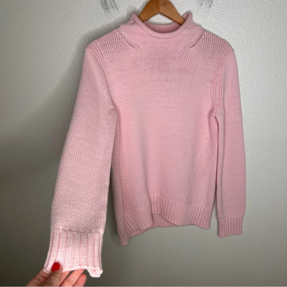 NWT J. Crew 1988 rollneck sweater pink small